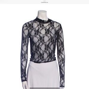 Reformation Adriano Lace Top